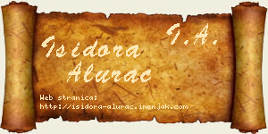 Isidora Alurac vizit kartica